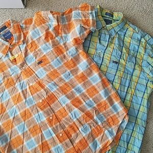 Plaid Button down shirts